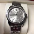 W#T00 Staineless steel Tudor (made by Rolex) glamour silver diamond dial / diamond bezel model #55020 - brand new / never worn - complete set retails for $5825.00 asking $4077.50 